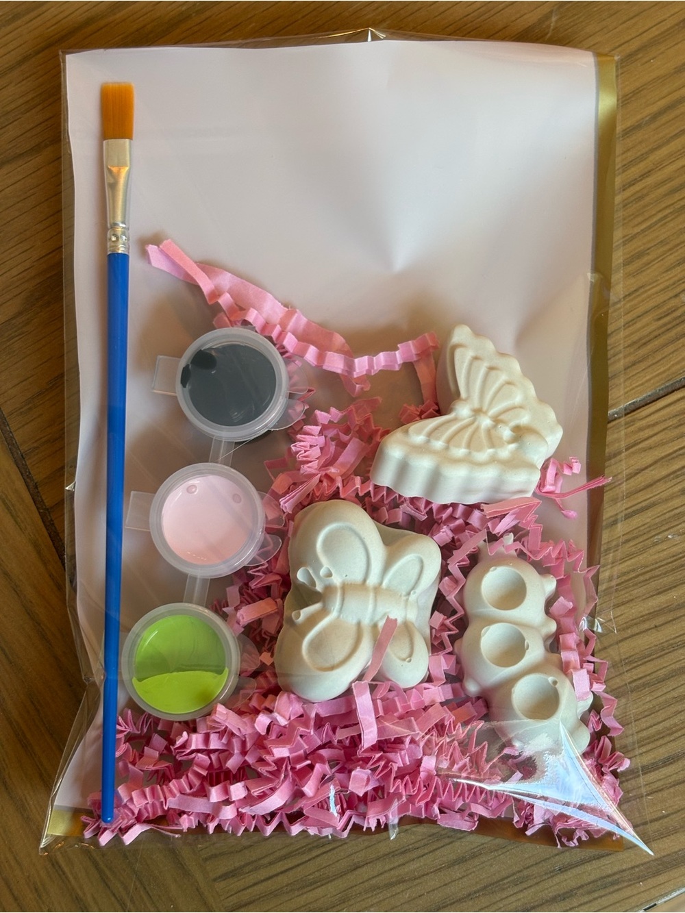 DIY Paint-Your-Own Butterfly & caterpillar Plaster Kit - Pastel Accents